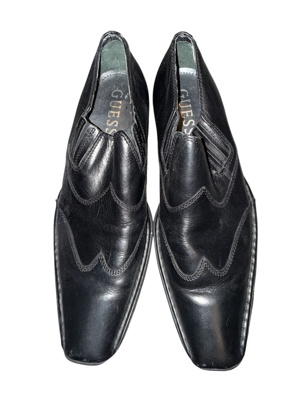 GUC- Men’s- GUESS- Sz 11.5- Vintage Black Leather Dress Shoes